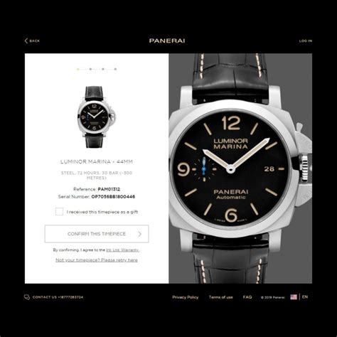 panerai registration|panerai warranty renewal online.